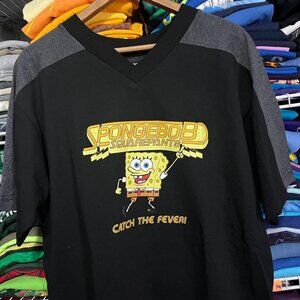 Vintage SpongeBob jersey shirt black L